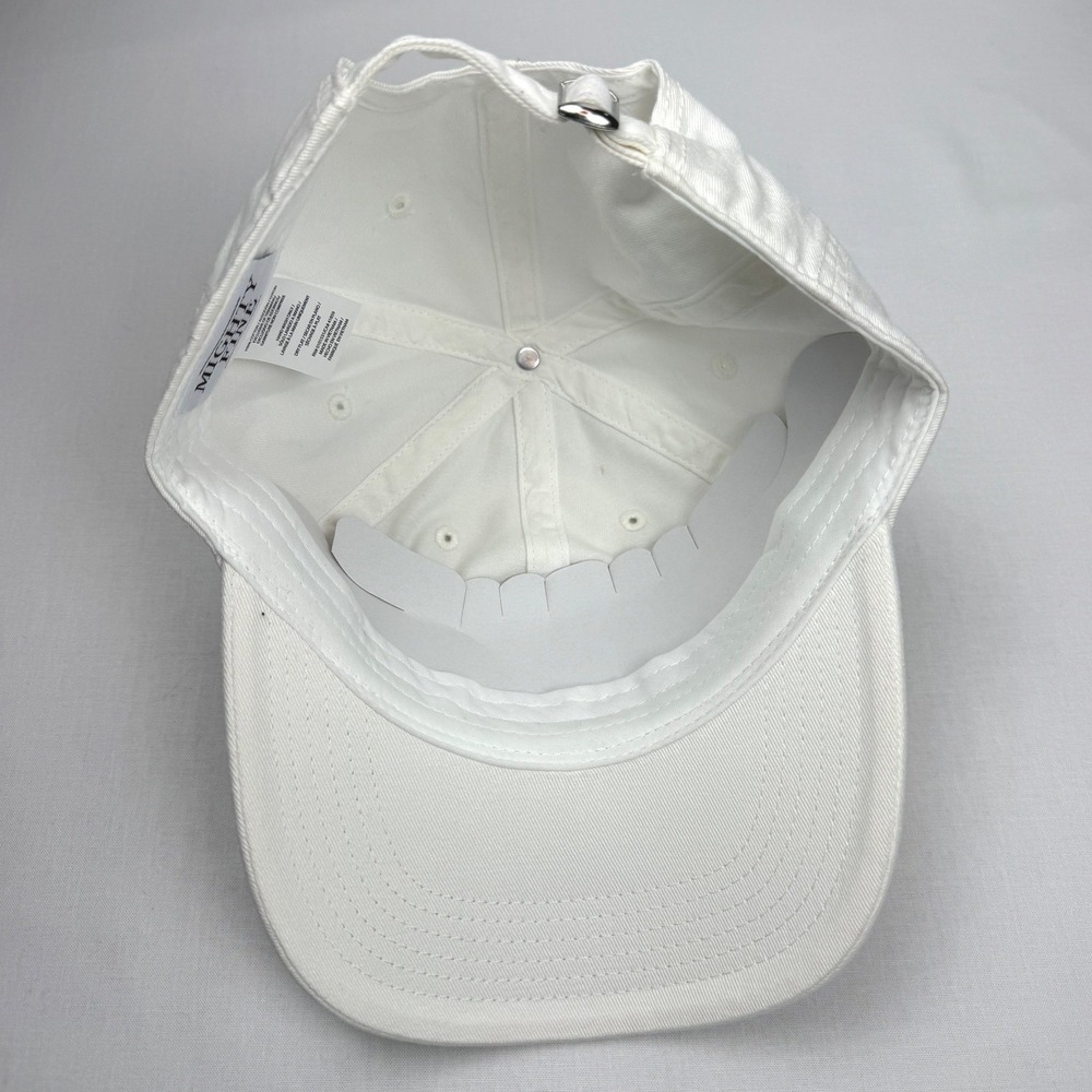 Mighty Fine Malibu Beach Pickle Ball Baseball Cap White Cotton Adjustable NWT - Picture 2 of 3